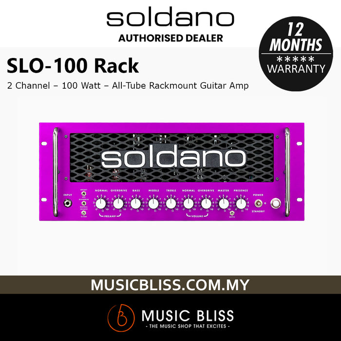 Soldano SLO-100R 100-watt Rackmount Guitar Tube Amp