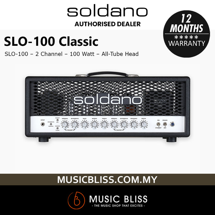 Soldano SLO-100 Super Lead Overdrive 100-watt Tube Head - Metal Grille