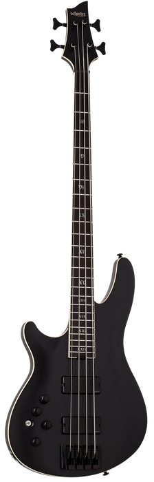 Schecter SLS Elite-4 "Evil Twin" Left-Handed Electric Bass Guitar - Satin Black