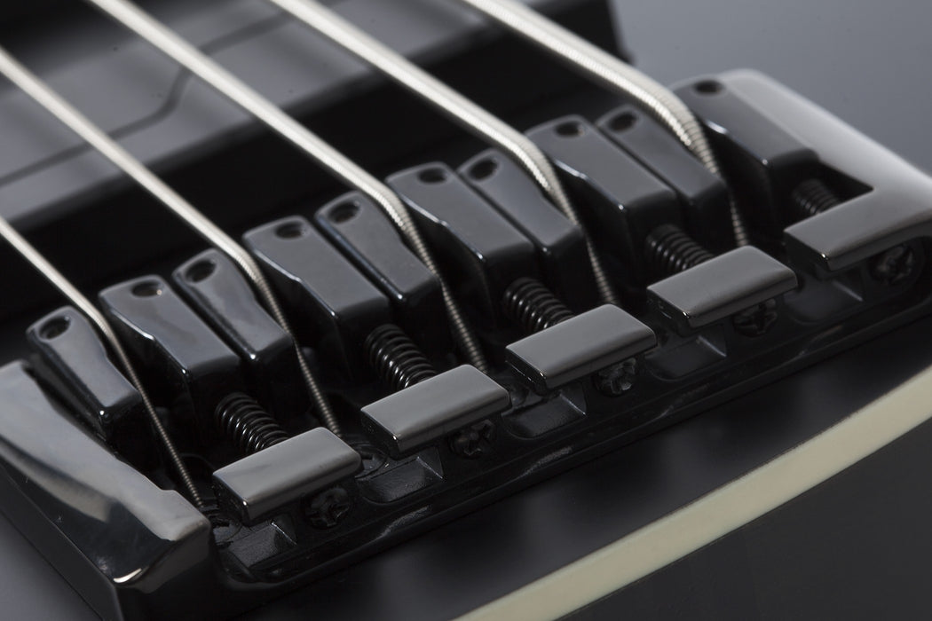 Schecter SLS Elite-5 "Evil Twin" Left-Handed Electric Bass Guitar - Satin Black