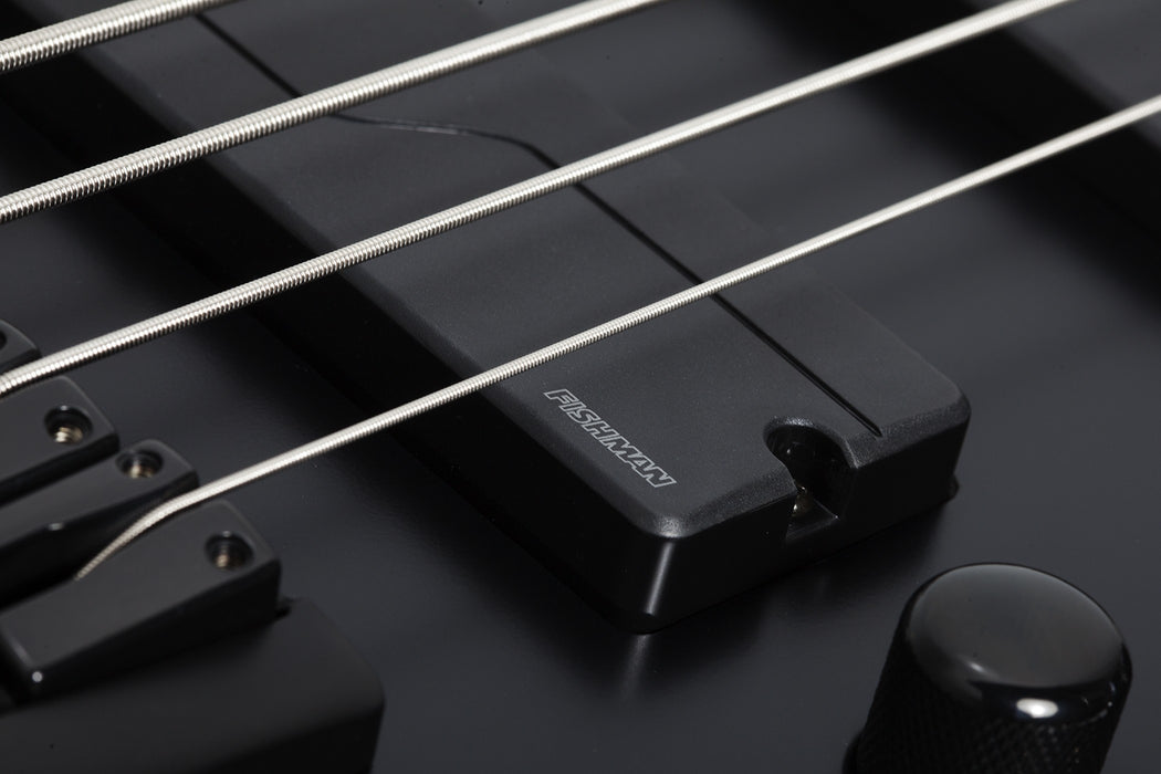 Schecter SLS Elite-5 "Evil Twin" Left-Handed Electric Bass Guitar - Satin Black