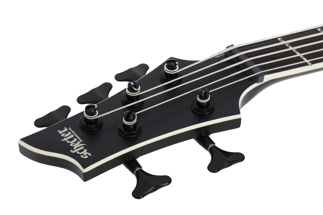 Schecter SLS Elite-5 "Evil Twin" Left-Handed Electric Bass Guitar - Satin Black