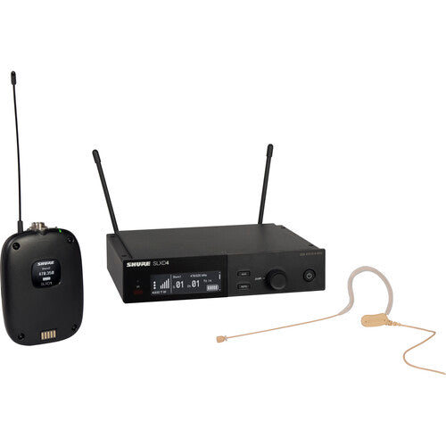 Shure SLXD14/153T Wireless Earset Microphone System with SLXD1 Bodypack Transmitter and MX153T Earset