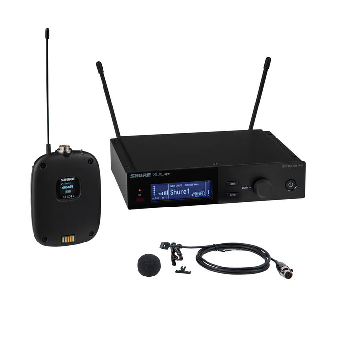 Shure SLXD14+/93 Digital Wireless Bodypack System with WL93 Omnidirectional Lavalier Microphone