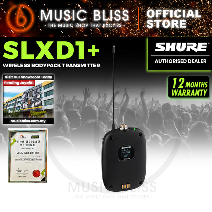 Shure SLXD1+ Wireless Bodypack Transmitter