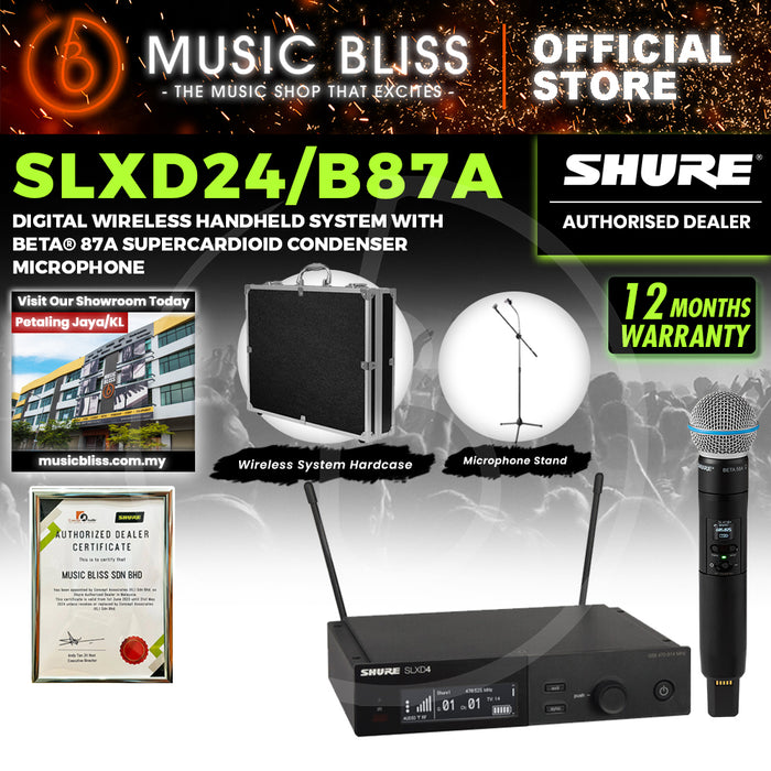 Shure SLXD24/B87A Wireless System with Beta 87A Handheld Transmitter