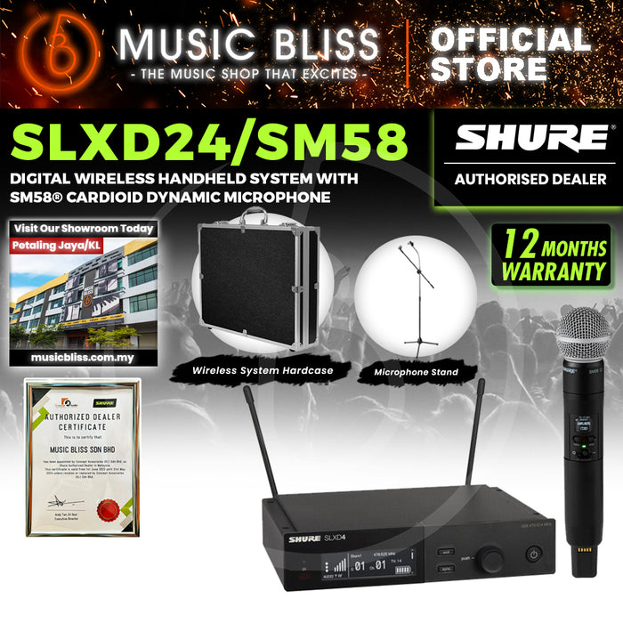 Shure SLXD24/SM58 Wireless System with SM58 Handheld Transmitter
