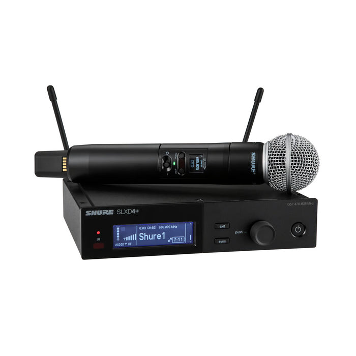 Shure SLXD24+/SM58 Digital Wireless Handheld System with SM58 Cardioid Dynamic Microphone - G66