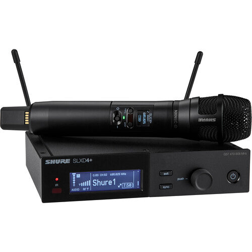 Shure SLXD24+/N8C Digital Wireless Handheld System with Nexadyne 8/C Cardioid Dynamic Microphone