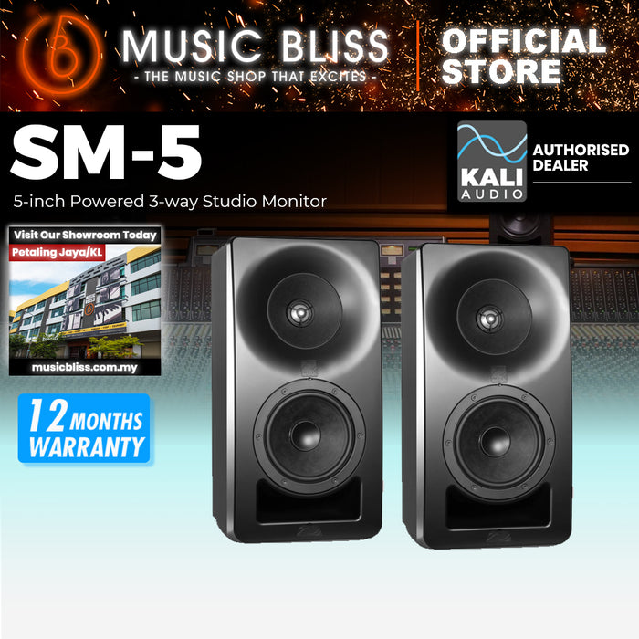 Kali Audio SM-5 5" Powered 3-way Studio Monitor - Pair