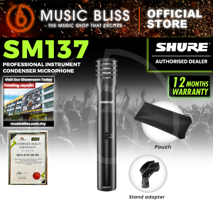 Shure SM137-LC Professional Instrument Condenser Microphone