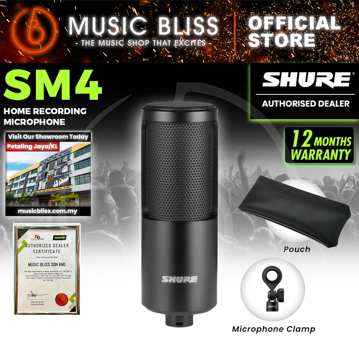 Shure SM4 Dual-diaphragm Condenser Home Recording Microphone