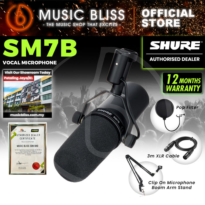 Shure SM7B Dynamic Vocal Microphone