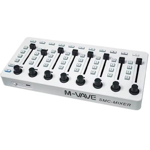 M-Vave SMC Mixer Wireless Bluetooth MIDI controller/mixer with 8 encoders, battery and USB powered