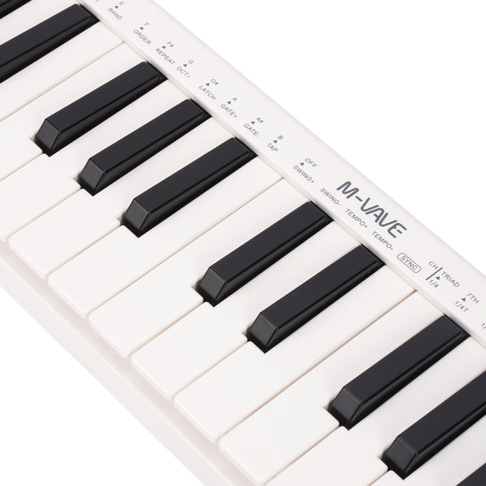 M-Vave SMK25 Mini Portable 25-Key MIDI Keyboard, Velocity Sensitive Keys, USB-MIDI, Travel-Friendly