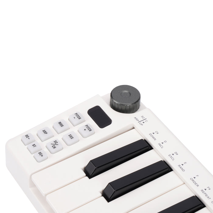 M-Vave SMK25 Mini Portable 25-Key MIDI Keyboard, Velocity Sensitive Keys, USB-MIDI, Travel-Friendly