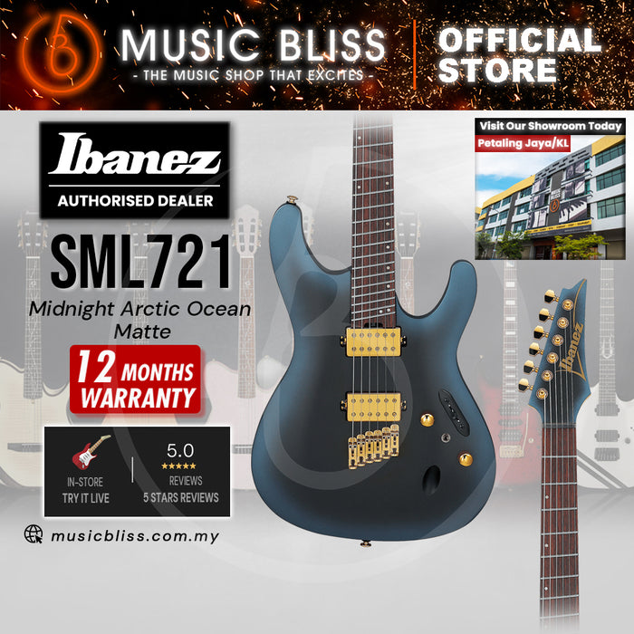 Ibanez Axe Design Lab SML721 Electric Guitar - Midnight Artic Ocean