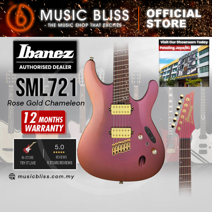 Ibanez Axe Design Lab SML721 Electric Guitar - Rose Gold Chameleon