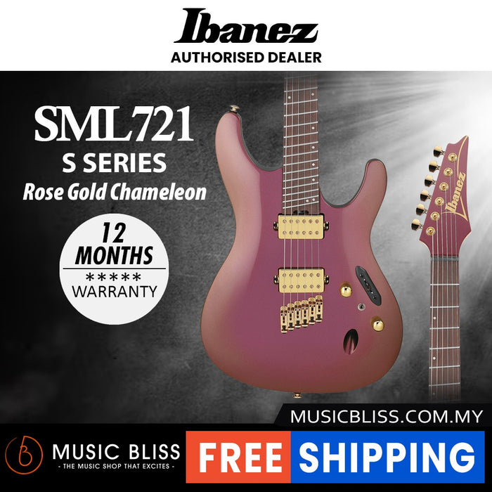 Ibanez Axe Design Lab SML721 Electric Guitar - Rose Gold Chameleon