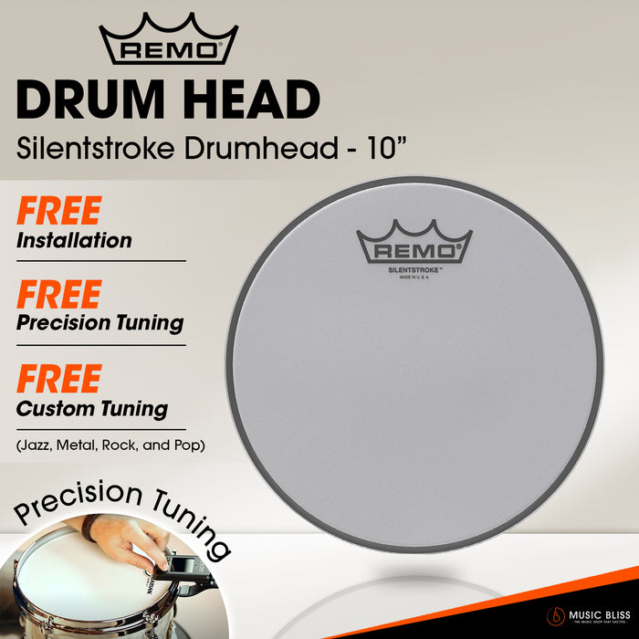 Remo Silentstroke Drumhead (Available in sizes 8"-20") [Free In-Store Installation]