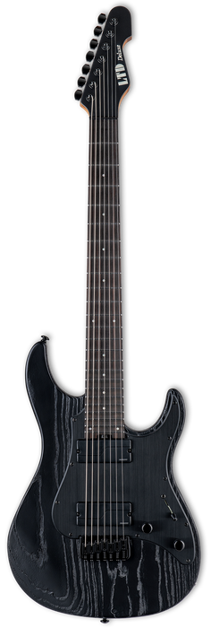 ESP LTD SN-1007 HT Baritone Electric Guitar - Black Blast - Music Bliss Malaysia