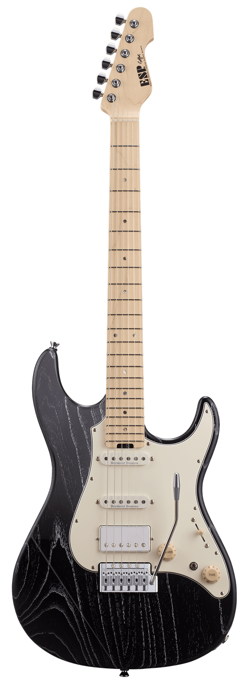 ESP Original SNAPPER-AS/HR - Black w/ White Filler [MIJ - Made in Japan] - Music Bliss Malaysia