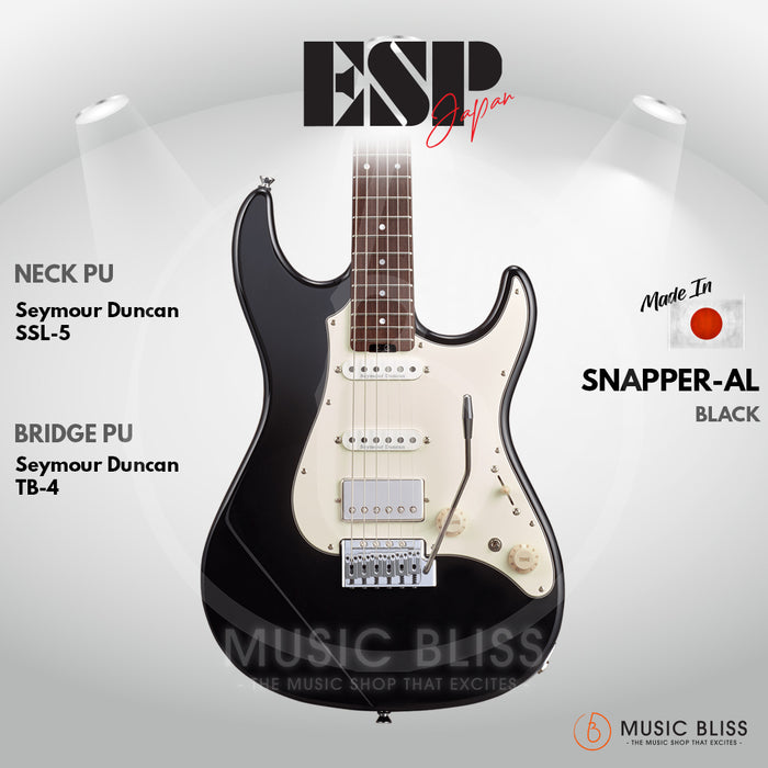 ESP Original SNAPPER-AL/R - Black [MIJ - Made In Japan]