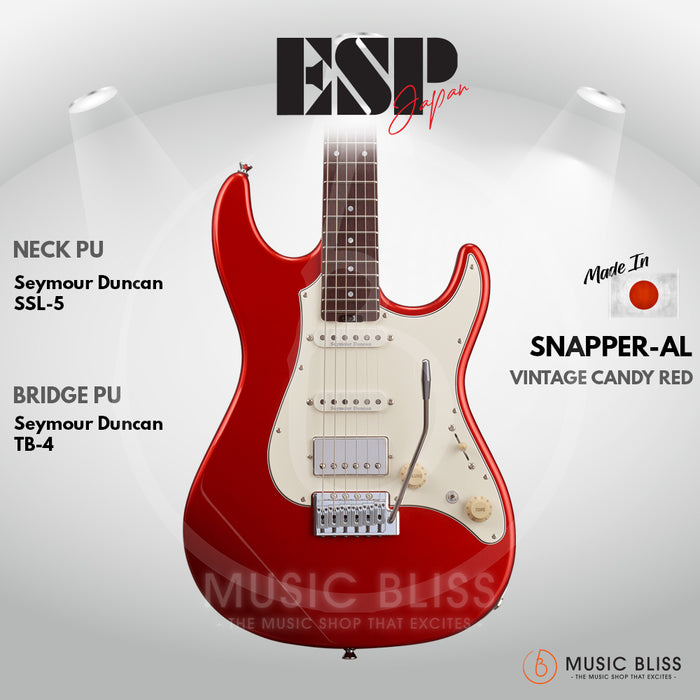 ESP Original SNAPPER-AL/R V - Vintage Candy Red [MIJ - Made in Japan]