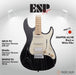 ESP Original SNAPPER-AS/HR - Black w/ White Filler [MIJ - Made in Japan] - Music Bliss Malaysia