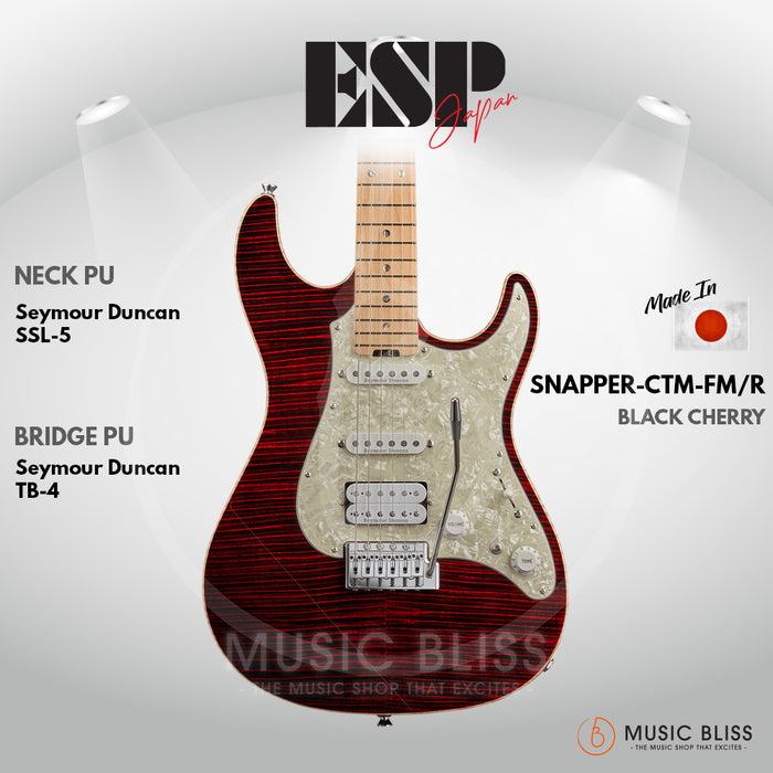 ESP Original SNAPPER-CTM FM/M - Black Cherry [MIJ - Made In Japan]