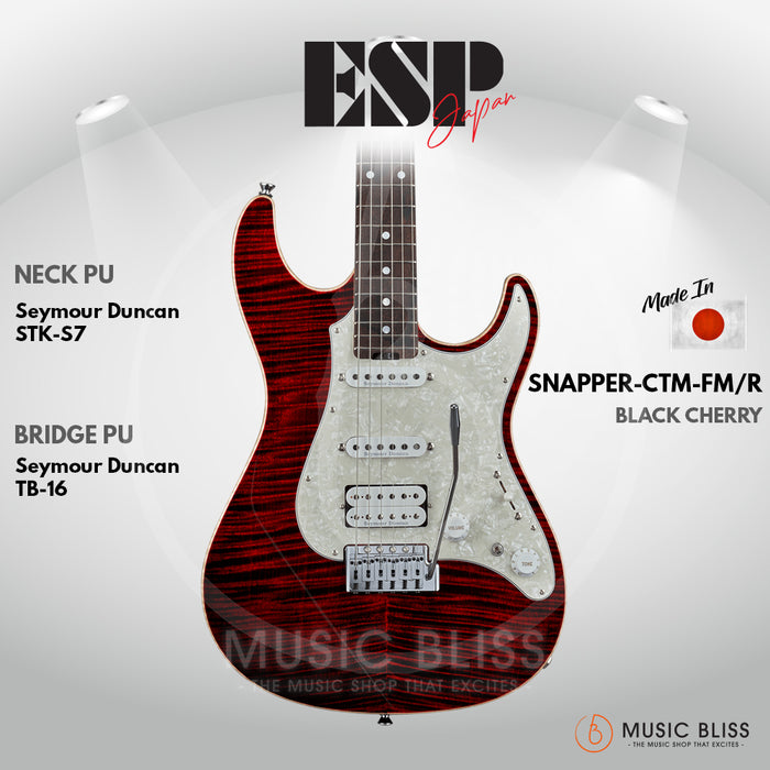 ESP Original SNAPPER-CTM FM/R - Black Cherry [MIJ - Made In Japan]