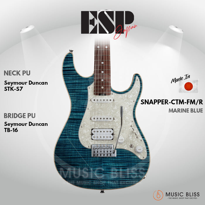 ESP Original SNAPPER-CTM FM/R - Marine Blue [MIJ - Made In Japan]
