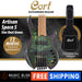 Cort Artisan Space 5 5-String Bass Guitar with Bag - Star Dust Green - Music Bliss Malaysia