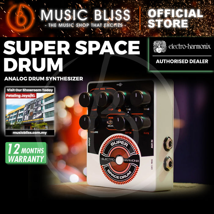 Electro Harmonix Super Space Drum Analog Drum Synth Guitar Effects Pedal