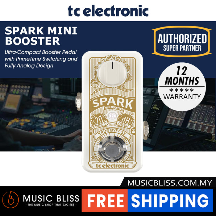 TC Electronic Spark Mini Booster Guitar Effects Pedal - Music Bliss Malaysia