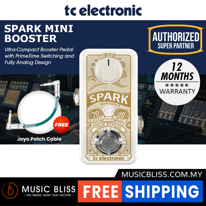 TC Electronic Spark Mini Booster Guitar Effects Pedal - Music Bliss Malaysia