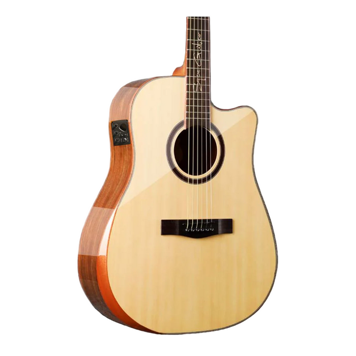 SQOE SQ-DC-SK-E 41" Acoustic Guitar with Sqoe KLT-18A pickup and Arm Bevel