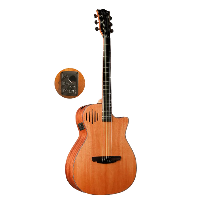 SQOE SQ-J-E 40" Grand Auditorium Acoustic Guitar with Sqoe KLT-18A pickup