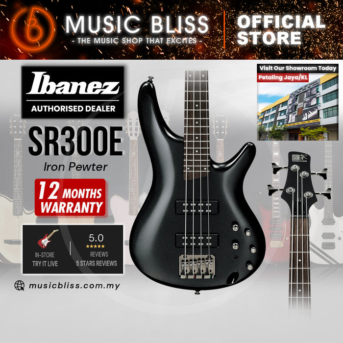 Ibanez Standard SR300E Electric Bass Guitar - Iron Pewter