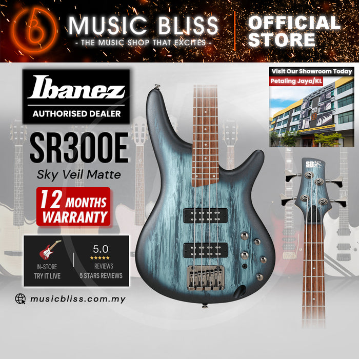 Ibanez Standard SR300E Electric Bass Guitar - Sky Veil Matte