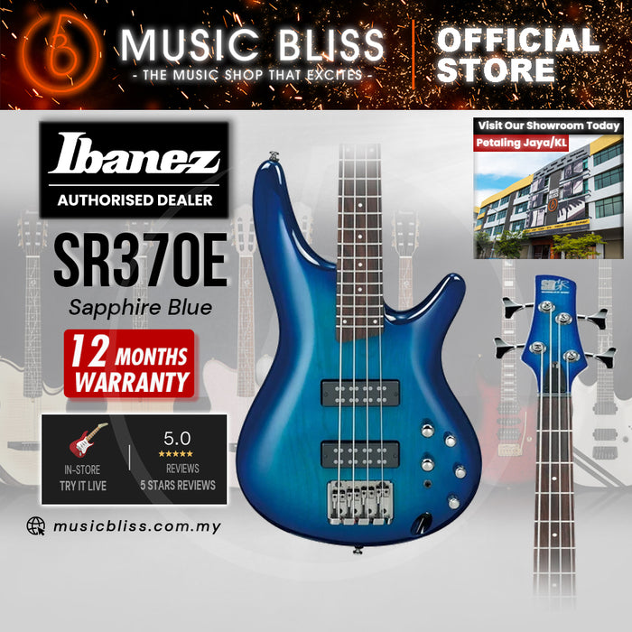 Ibanez Standard SR370E Electric Bass Guitar - Sapphire Blue