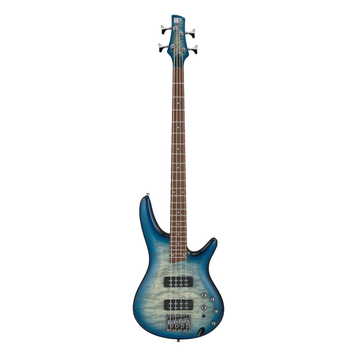 Ibanez SR Standard SR400EQM Electric Bass Guitar - Stained Cosmic Blue Starburst