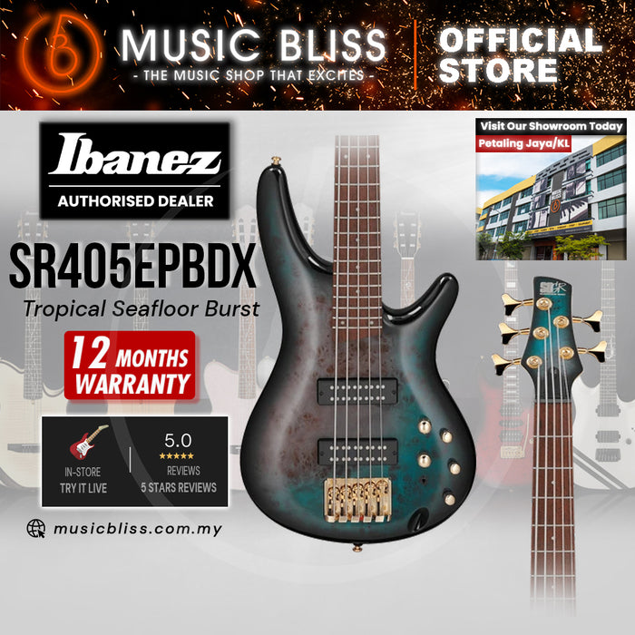 Ibanez SR405EPBDX 5-string Electric Bass Guitar - Tropical Seafloor Burst
