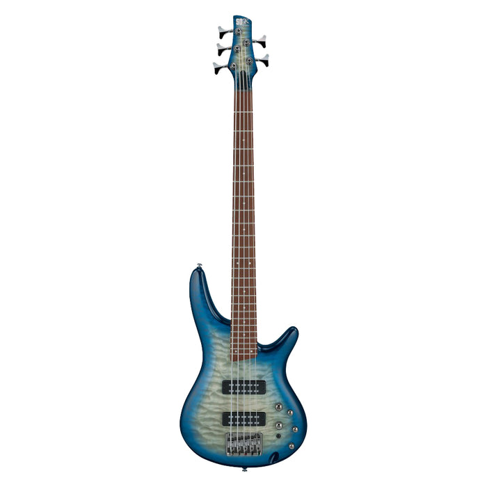 Ibanez SR Standard SR405EQM Electric Bass Guitar - Stained Cosmic Blue Starburst