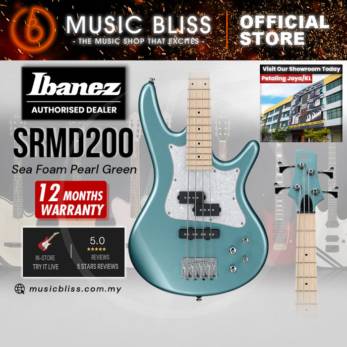 Ibanez Mezzo SRMD200 Electric Bass Guitar - Sea Foam Pearl Green