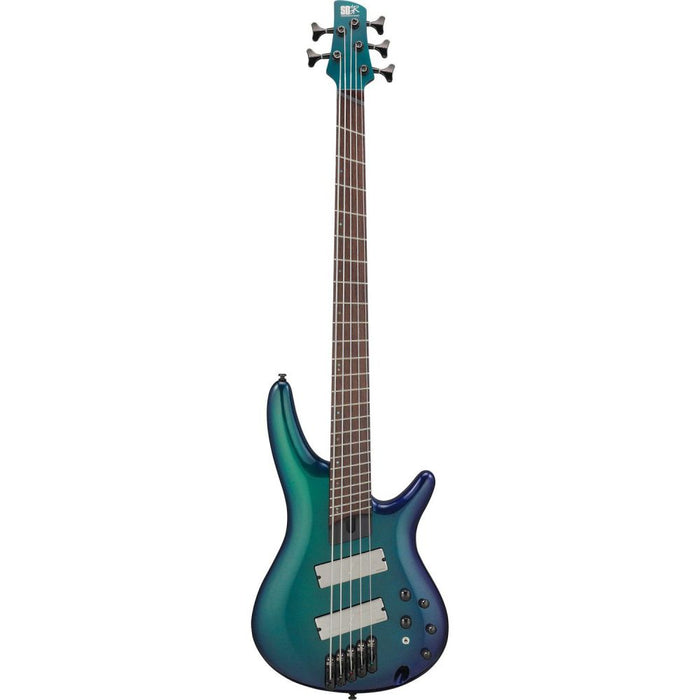 Ibanez Bass Workshop SRMS725 5-string Multi-scale Electric Bass Guitar - Blue Chameleon - Music Bliss Malaysia