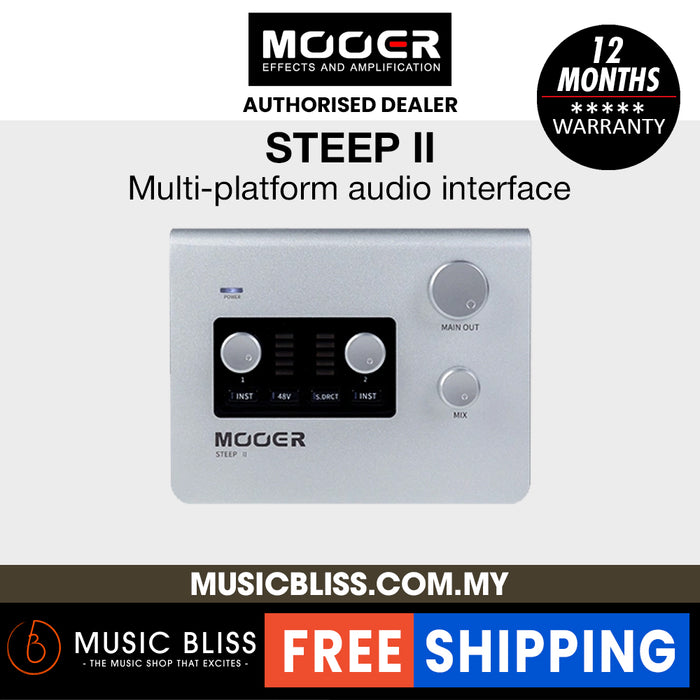 Mooer STEEP II 2-in/2-out USB Audio Interface