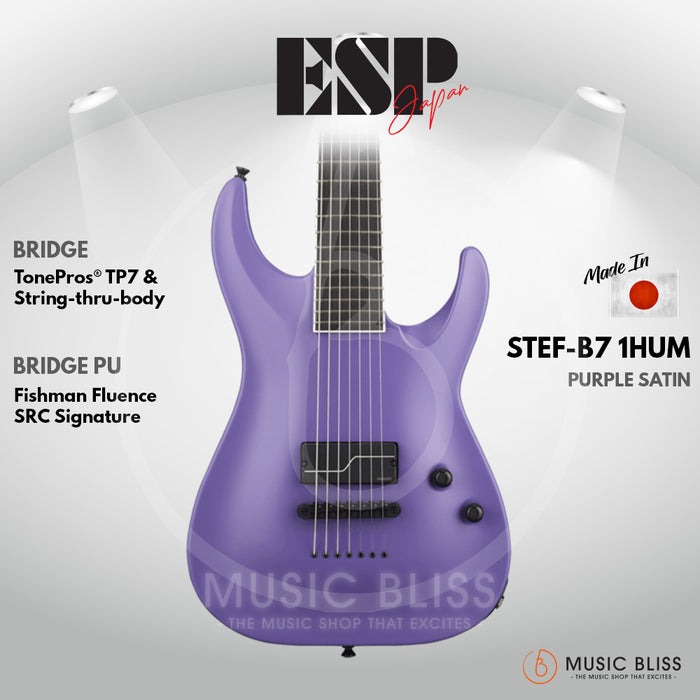 ESP Original STEPHEN CARPENTER STEF-B7 1HUM 7-string - Purple Satin [MIJ - Made In Japan]