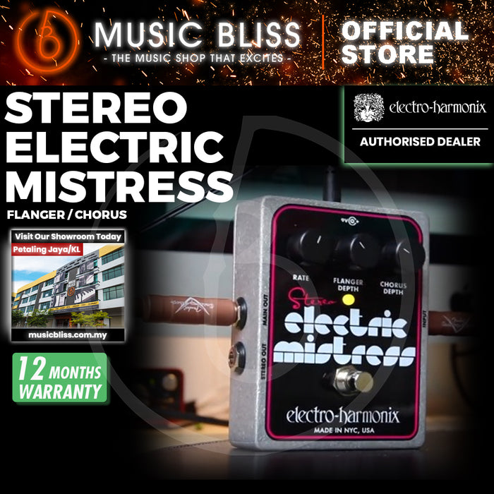 Electro Harmonix Stereo Electric Mistress Flanger/Chorus Effects Pedal