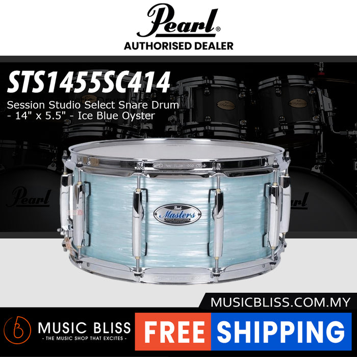 Pearl Session Studio Select Snare Drum - 14" x 5.5" - Ice Blue Oyster